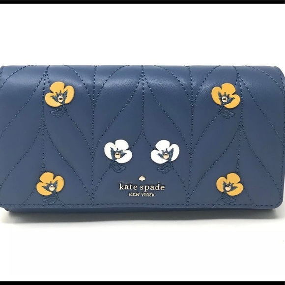 kate spade Handbags - New Kate spade blue floral wallet